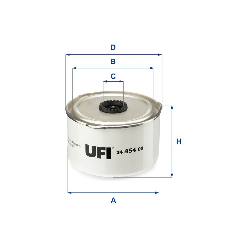 Filtr paliwa UFI 24.454.00