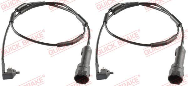 Styk ostrzegawczy, zużycie okładzin hamulcowych QUICK BRAKE WS 0129 A