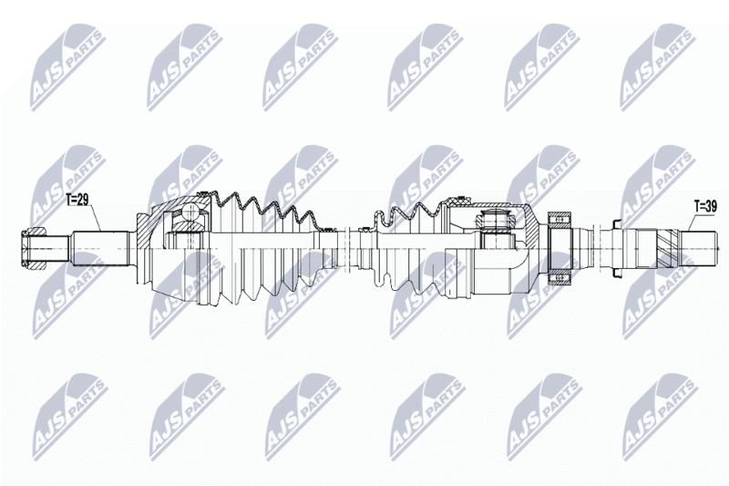 Wał napędowy NTY NPW-RE-075