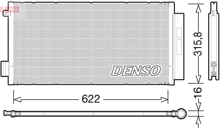 Skraplacz, klimatyzacja Denso DCN09044