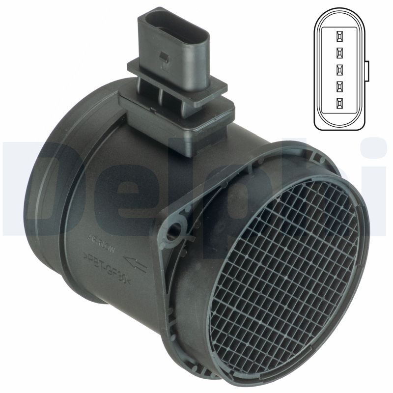 Przepływomierz masowy powietrza DELPHI af10408-12b1