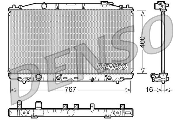 Chłodnica, układ chłodzenia silnika DENSO DRM40025