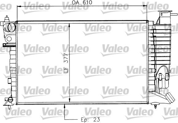 Chłodnica, układ chłodzenia silnika VALEO 730927