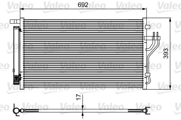 Skraplacz, klimatyzacja VALEO 814485