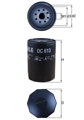 Filtr oleju KNECHT OC 613