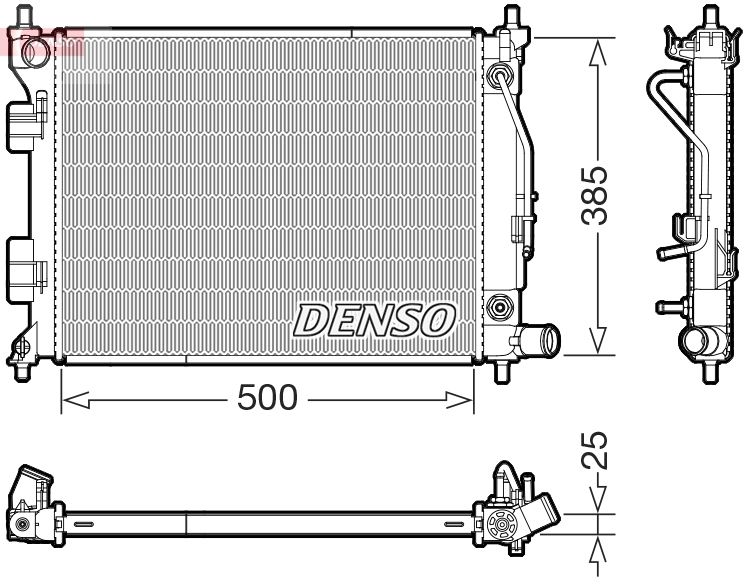 Chłodnica, układ chłodzenia silnika DENSO DRM41033