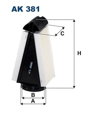 Filtr powietrza FILTRON ak 381