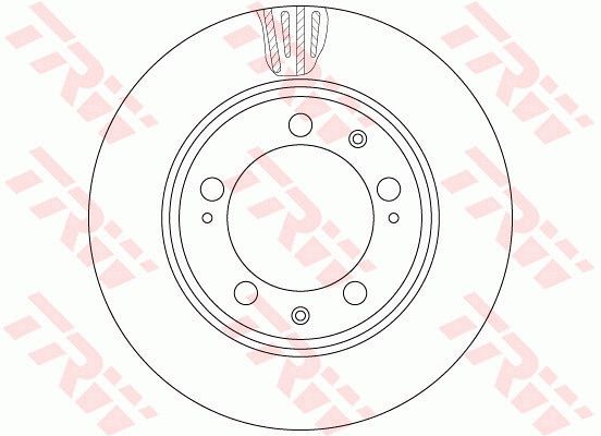 Tarcza hamulcowa TRW DF6484S