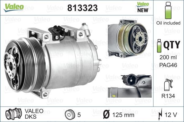 Sprężarka, klimatyzacja VALEO 813323