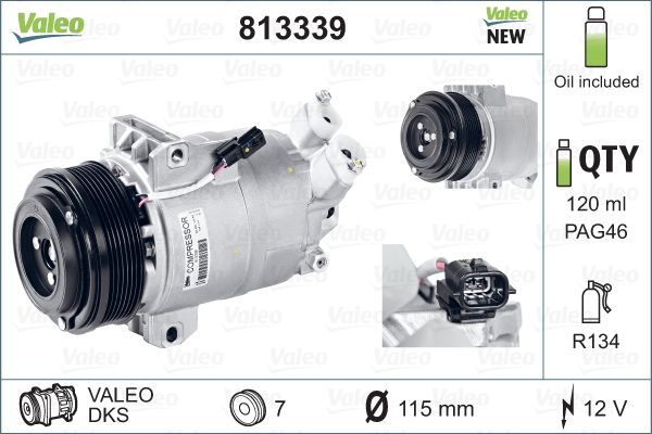 Sprężarka, klimatyzacja VALEO 813339