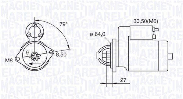 Rozrusznik MAGNETI MARELLI 063280045010