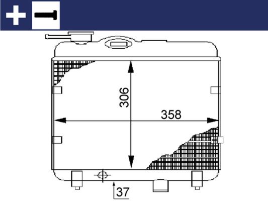 Chłodnica, układ chłodzenia silnika MAHLE CR145000S
