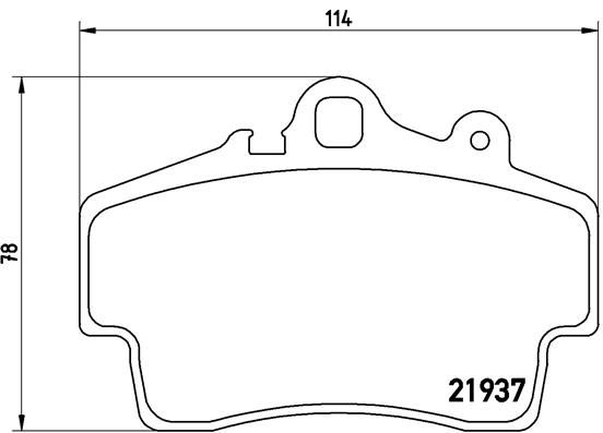 Zestaw klocków hamulcowych, hamulce tarczowe BREMBO p 65 007