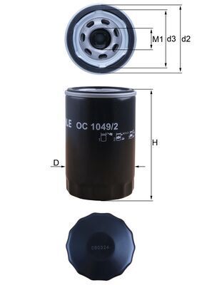 Filtr oleju KNECHT OC 1049/2