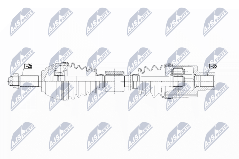 Wał napędowy NTY NPW-BM-123