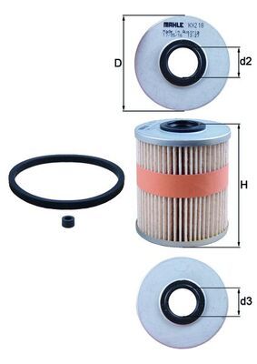 Filtr paliwa MAHLE KX218D