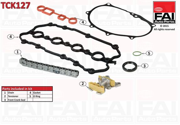 Zestaw łańcucha rozrządu FAI AutoParts tck127
