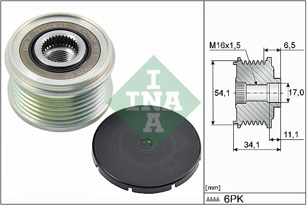 Alternator - sprzęgło jednokierunkowe INA 535 0179 10
