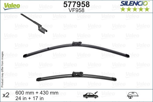 Pióro wycieraczki VALEO 577958