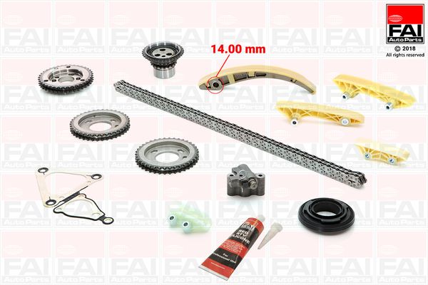 Zestaw łańcucha rozrządu FAI AutoParts tck160