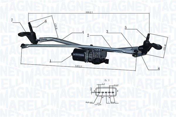 Czyszczenie szyb MAGNETI MARELLI 064351758010