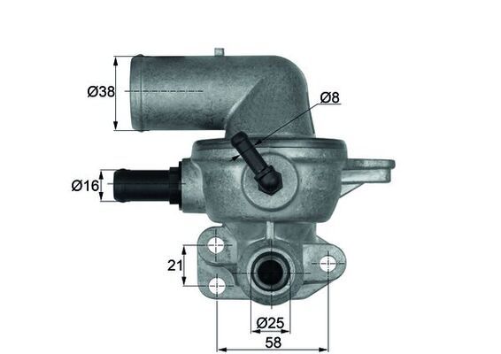 Termostat, płyn chłodzący MAHLE TI13388D