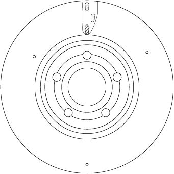 Tarcza hamulcowa TRW DF6717S