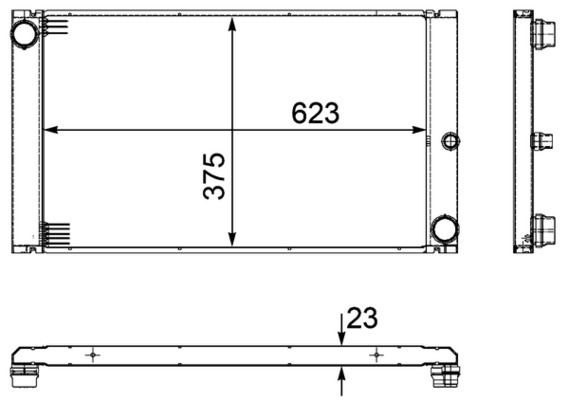 Chłodnica, układ chłodzenia silnika MAHLE cr 1093 000p