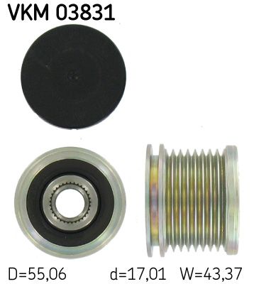 Alternator - sprzęgło jednokierunkowe SKF vkm 03831