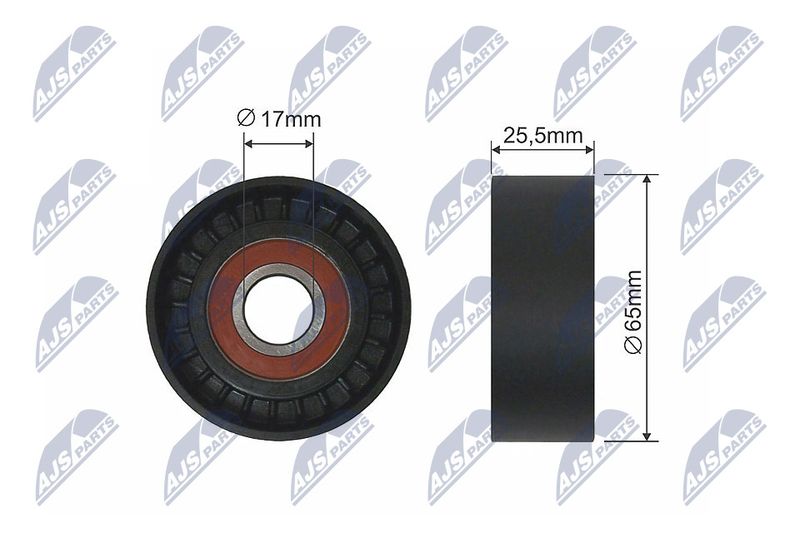 Rolka napinacza, pasek klinowy wielorowkowy NTY RNK-FT-005