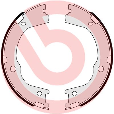 Zestaw szczęk hamulcowych, hamulec postojowy BREMBO S 30 526