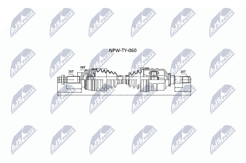 Wał napędowy NTY NPW-TY-060