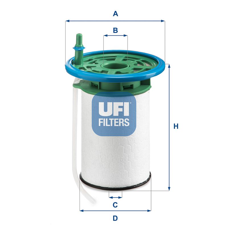 Filtr paliwa UFI 26.053.00