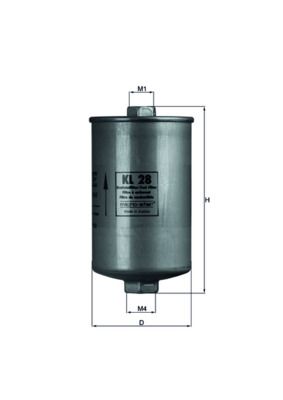 Filtr paliwa KNECHT KL 28