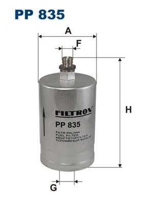 Filtr paliwa FILTRON pp 835