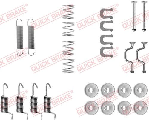 Zestaw akcesoriów, szczęki hamulcowe hamulca postojowego QUICK BRAKE 105-0810