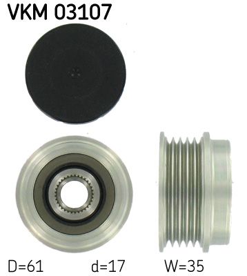 Alternator - sprzęgło jednokierunkowe SKF VKM 03107