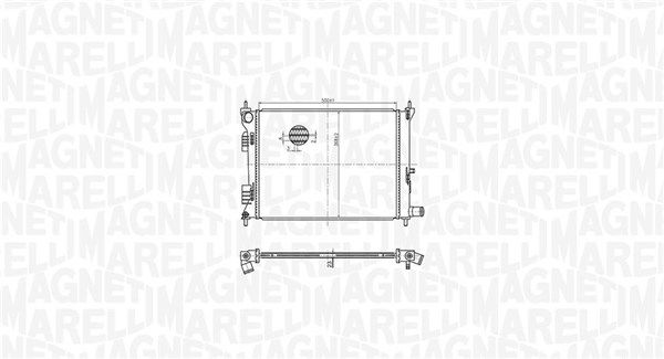 Chłodnica, układ chłodzenia silnika MAGNETI MARELLI 350213179500
