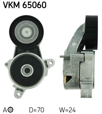 Rolka napinacza, pasek klinowy wielorowkowy SKF VKM 65060