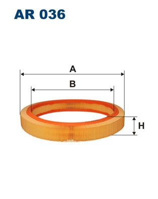 Filtr powietrza FILTRON ar 036