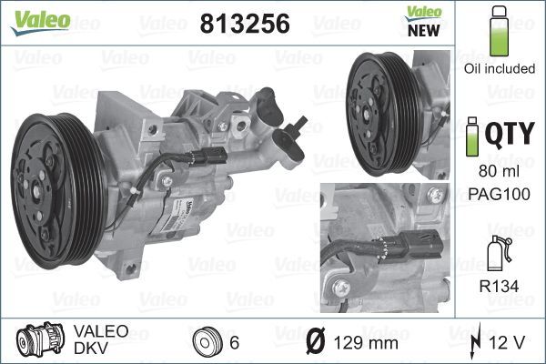 Sprężarka, klimatyzacja VALEO 813256