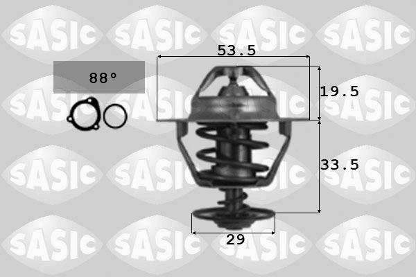 Termostat, płyn chłodzący SASIC 3306038