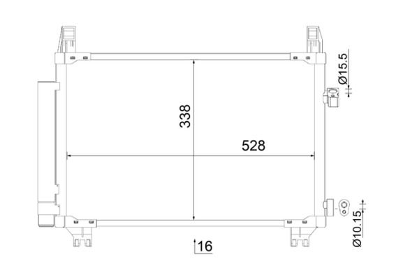 Skraplacz, klimatyzacja MAHLE AC806000S