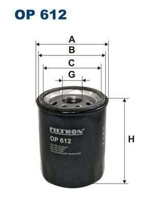 Filtr oleju FILTRON op 612