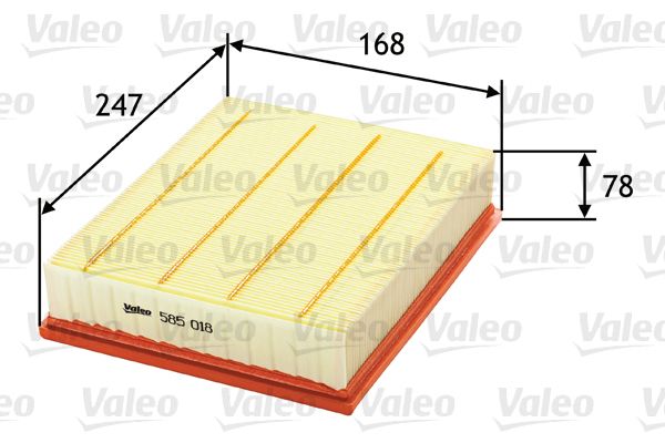 Filtr powietrza VALEO 585018