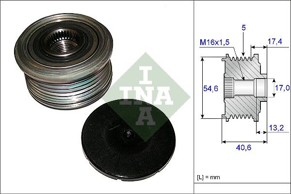 Alternator - sprzęgło jednokierunkowe INA 535 0109 10