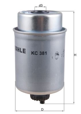 Filtr paliwa MAHLE KC381