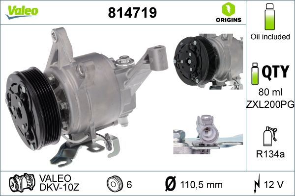 Sprężarka, klimatyzacja VALEO 814719