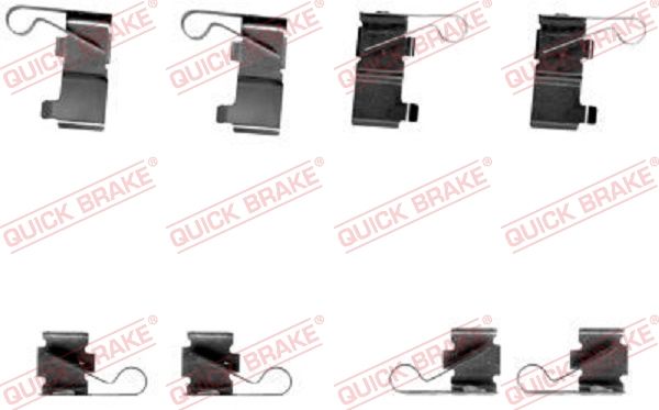 Zestaw akcesoriów, klocki hamulcowe QUICK BRAKE 109-1699