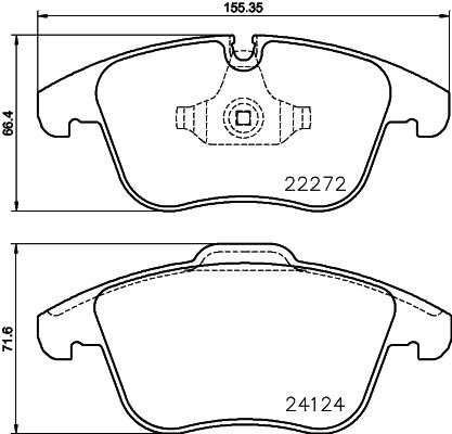 Zestaw klocków hamulcowych, hamulce tarczowe BREMBO P 36 030